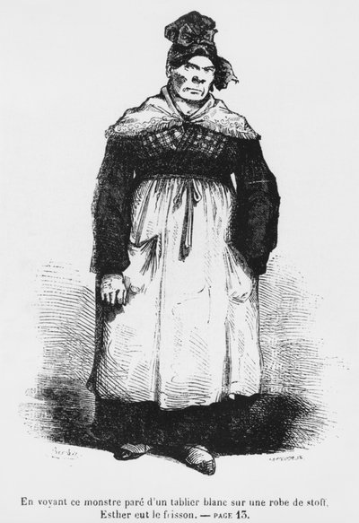 Jacqueline Collin, tía de Vautrin, conocida como Asie, ilustración de 