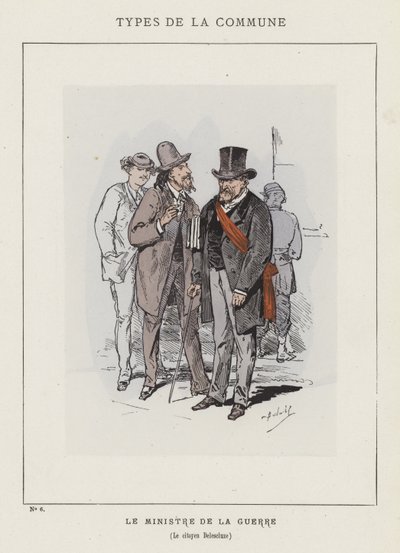El Ministro de la Guerra, El ciudadano Delescluze de Charles Albert d Arnoux Bertall