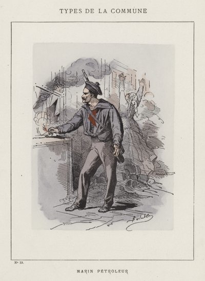 Marinero petrolero de Charles Albert d Arnoux Bertall