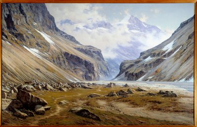 El valle del Veneon en Saint Christophe en Oisans en los Alpes de Charles Alexandre Bertier