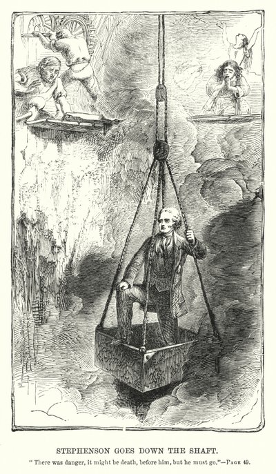 Stephenson baja al pozo de Charles Altamont Doyle