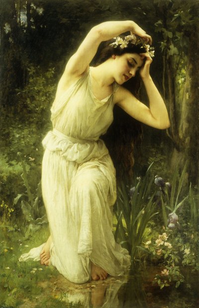 Una ninfa en el bosque de Charles Amable Lenoir