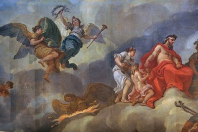 La inducción de Ganímedes en el Olimpo de Charles Amedee Philippe van Loo