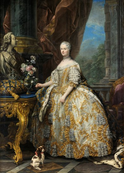 Francés: Marie Leszczinska, reine de France (1703-1768) Marie Leszczyńska de Charles André van Loo