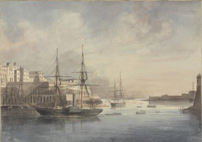 Vista en Malta, ca. 1849 de Charles Andrew Dyce