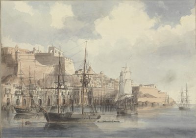 Vista en Malta de Charles Andrew Dyce