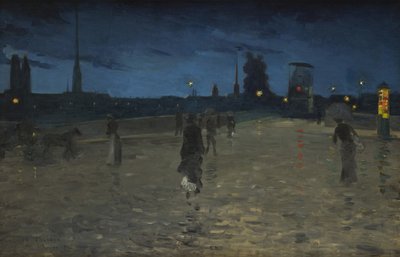 Le Pont de Pierre, Rouen, 1881 de Charles Angrand