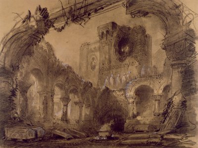 Ruinas, diseño escénico para una representación de 