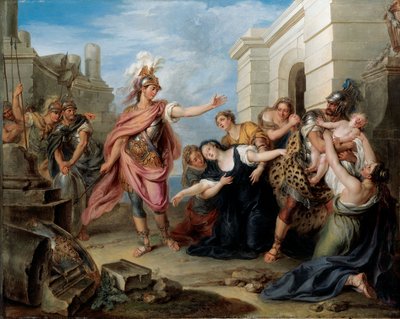 Andrómaca y Pirro de Charles Antoine Coypel
