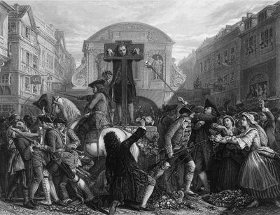 Daniel Defoe en el pilory de Charles Armytage