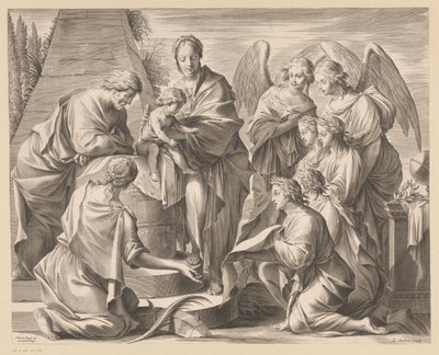 Educación de Cristo de Charles Audran
