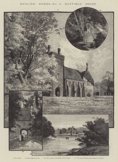 Casas inglesas, Hatfield House de Charles Auguste Loye