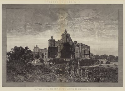 Hogares ingleses, Hatfield House, la sede del Marqués de Salisbury, KG de Charles Auguste Loye