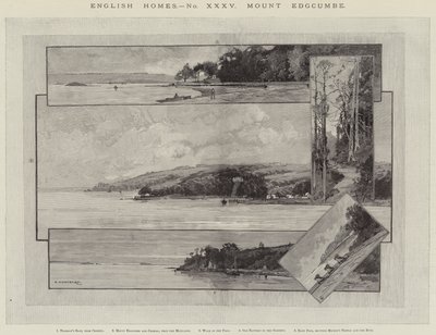 Casas inglesas, Mount Edgcumbe de Charles Auguste Loye