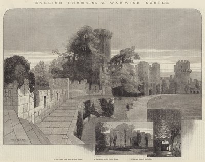 Hogares Ingleses, Castillo de Warwick de Charles Auguste Loye