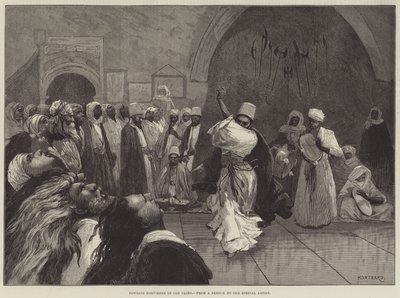 Derviches aulladores en el Viejo Cairo de Charles Auguste Loye