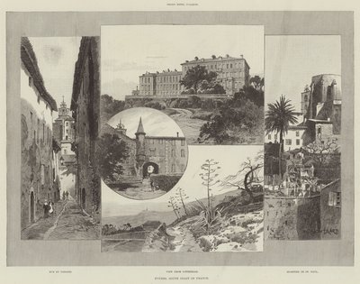 Hyeres, costa sur de Francia de Charles Auguste Loye