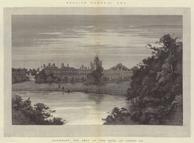 Knowsley, la residencia del Conde de Derby, KG de Charles Auguste Loye