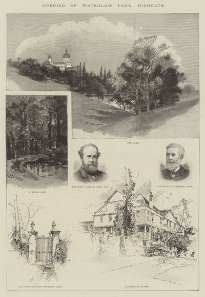 Inauguración del Parque Waterlow, Highgate de Charles Auguste Loye
