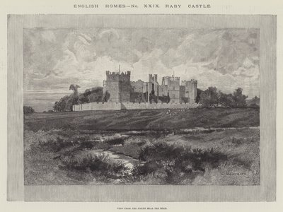 Castillo de Raby, Vista desde los Campos cerca del Camino de Charles Auguste Loye