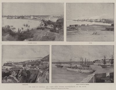 La Gira del Duque de Cornwall y York, Lugares Notables en la Ruta de Charles Auguste Loye