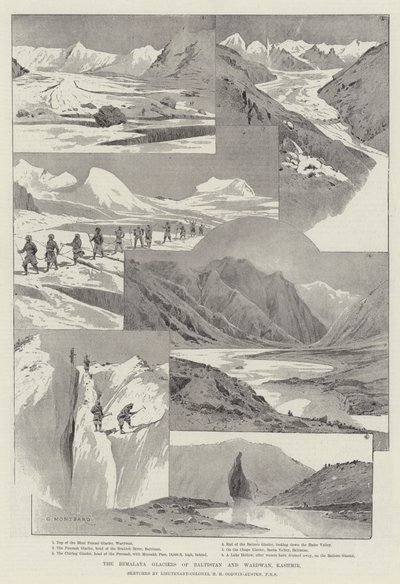 Los glaciares del Himalaya de Baltistán y Wardwan, Cachemira de Charles Auguste Loye