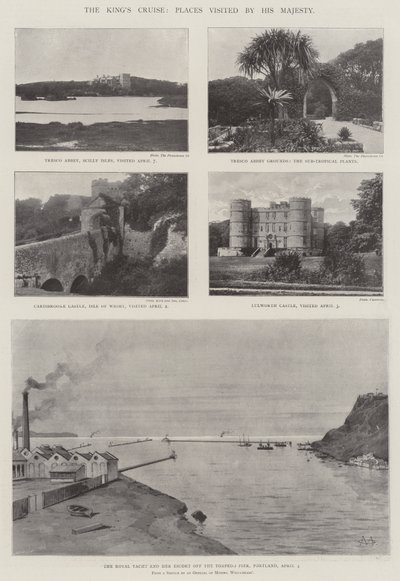 El crucero del rey, lugares visitados por Su Majestad de Charles Auguste Loye
