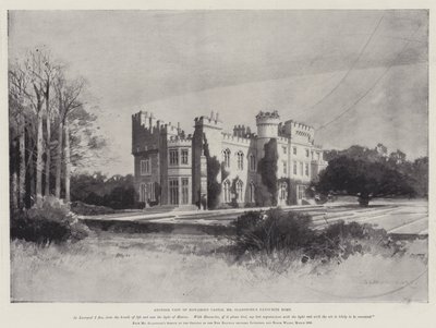 La vida de William Ewart Gladstone, otra vista del Castillo de Hawarden, el hogar favorito del Sr. Gladstone de Charles Auguste Loye