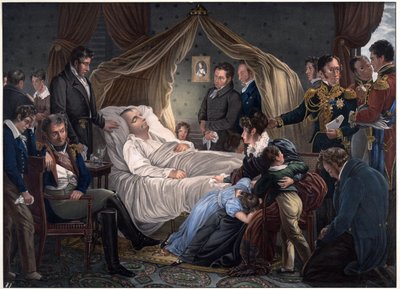 Muerte de Napoleón de Charles Auguste Steuben