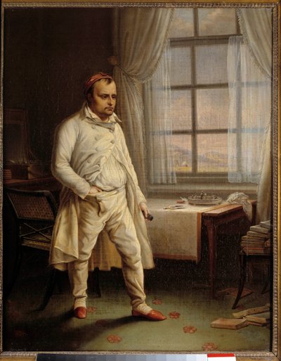 Retrato de Napoleón I en Santa Elena dictando sus memorias de Charles Auguste Steuben