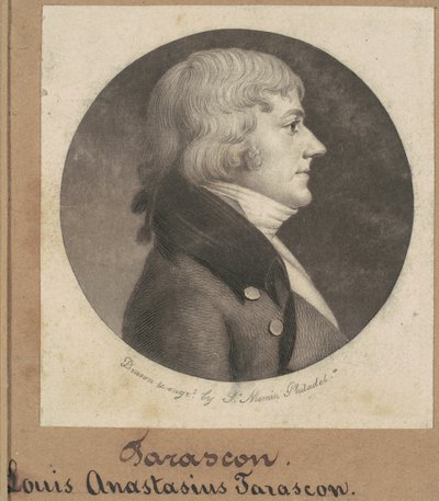 Louis Anastasius Tarascon de Charles B. J. Févret de Saint Mémin