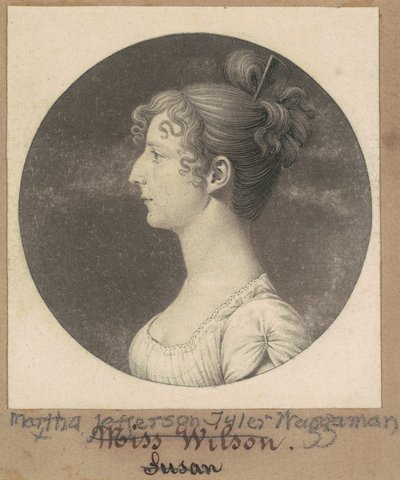 Martha Jefferson Tyler Waggaman de Charles B. J. Févret de Saint Mémin