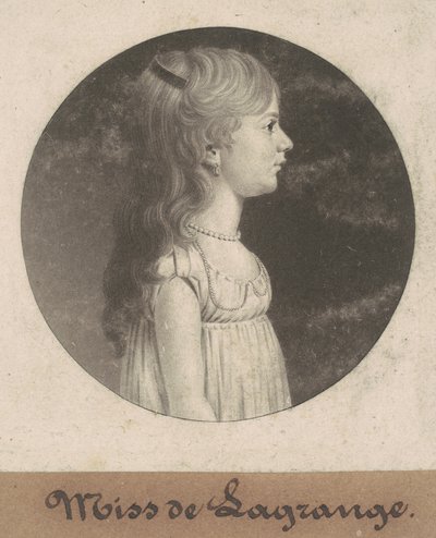 Señorita de la Grange de Charles B. J. Févret de Saint Mémin