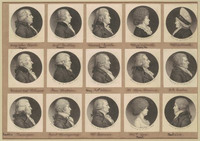 Colección de retratos de Saint-Mémin, Grupo 10 de Charles B. J. Févret de Saint Mémin