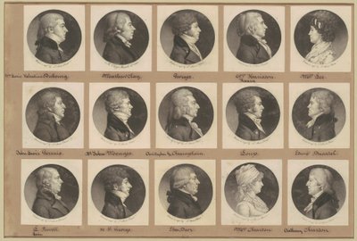 Colección de retratos de Saint-Mémin, Grupo 15 de Charles B. J. Févret de Saint Mémin