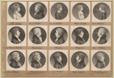 Colección de retratos de Saint-Mémin, Grupo 19 de Charles B. J. Févret de Saint Mémin