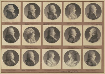 Colección de Retratos de Saint-Mémin, Grupo 1 de Charles B. J. Févret de Saint Mémin