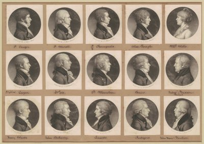 Colección de retratos de Saint-Mémin, Grupo 21 de Charles B. J. Févret de Saint Mémin