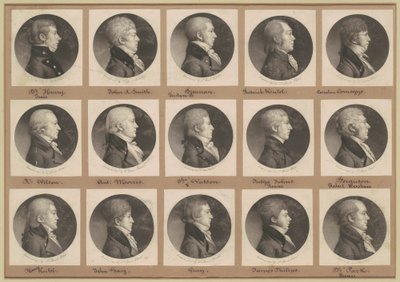 Colección de Retratos de Saint-Mémin, Grupo 22 de Charles B. J. Févret de Saint Mémin