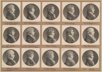 Colección de Retratos de Saint-Mémin, Grupo 29 de Charles B. J. Févret de Saint Mémin