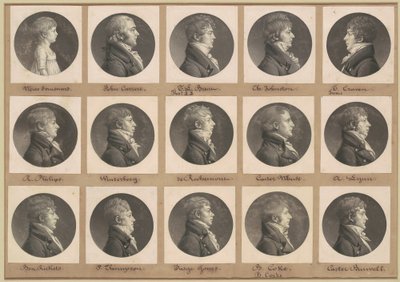 Colección de retratos de Saint-Mémin, Grupo 30 de Charles B. J. Févret de Saint Mémin