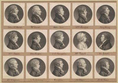 Colección de retratos de Saint-Mémin, Grupo 35 de Charles B. J. Févret de Saint Mémin