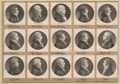 Colección de retratos de Saint-Mémin, Grupo 37 de Charles B. J. Févret de Saint Mémin
