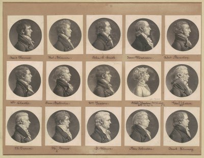 Colección de retratos de Saint-Mémin, Grupo 38 de Charles B. J. Févret de Saint Mémin