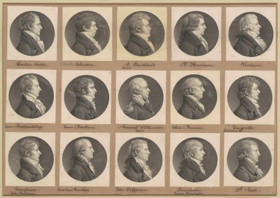 Colección de Retratos de Saint-Mémin, Grupo 39 de Charles B. J. Févret de Saint Mémin