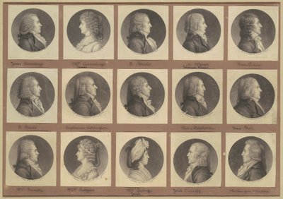 Colección de retratos de Saint-Mémin, Grupo 3 de Charles B. J. Févret de Saint Mémin