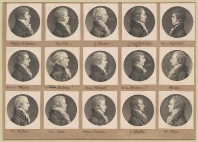 Colección de retratos de Saint-Mémin, Grupo 40 de Charles B. J. Févret de Saint Mémin