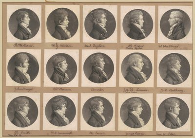 Colección de retratos de Saint-Mémin, Grupo 41 de Charles B. J. Févret de Saint Mémin