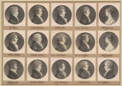 Colección de retratos de Saint-Mémin, Grupo 42 de Charles B. J. Févret de Saint Mémin