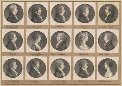 Colección de retratos de Saint-Mémin, Grupo 43 de Charles B. J. Févret de Saint Mémin